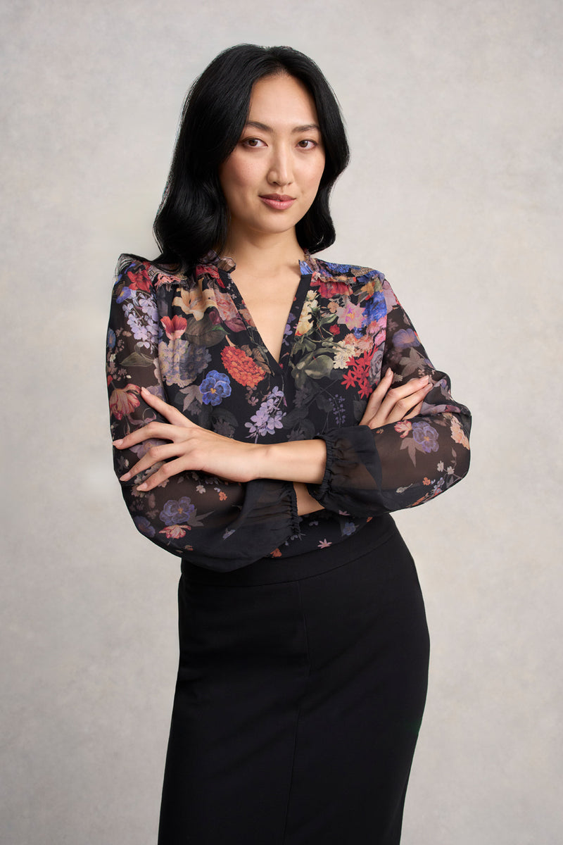 Ponte Midi Skirt - Black