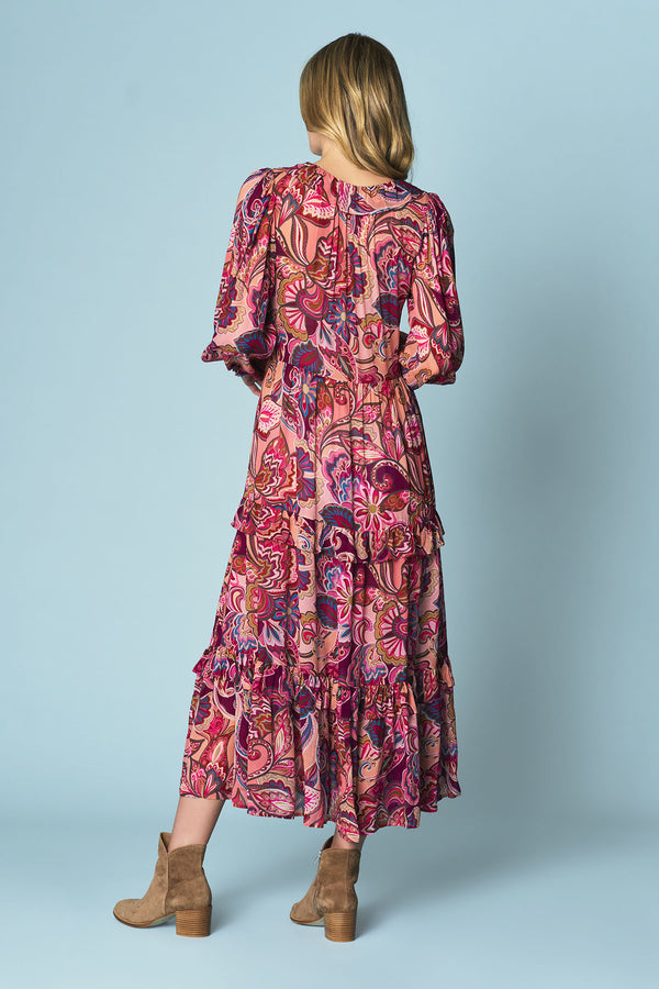 L’Abreuvoir Printed Maxi Dress