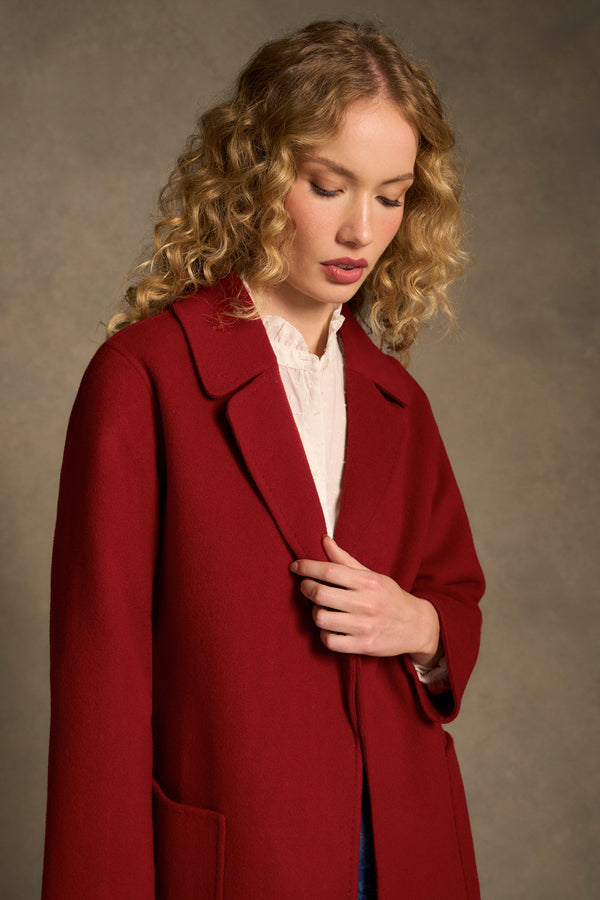Wool Jacket - Crimson
