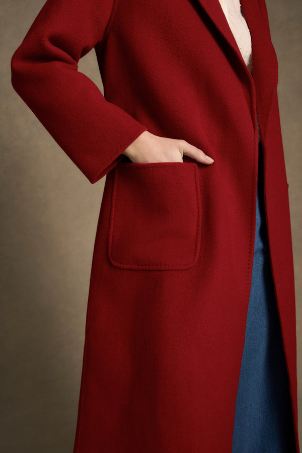 Wool Jacket - Crimson