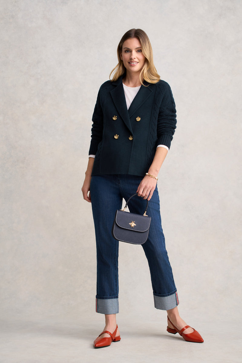 Cable Mix Jacket - Ink