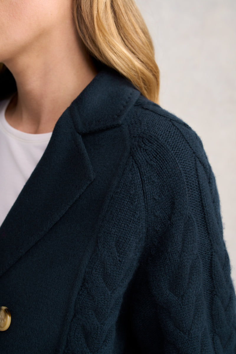 Cable Mix Jacket - Ink