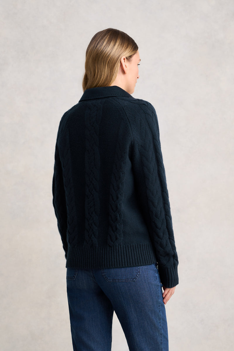 Cable Mix Jacket - Ink