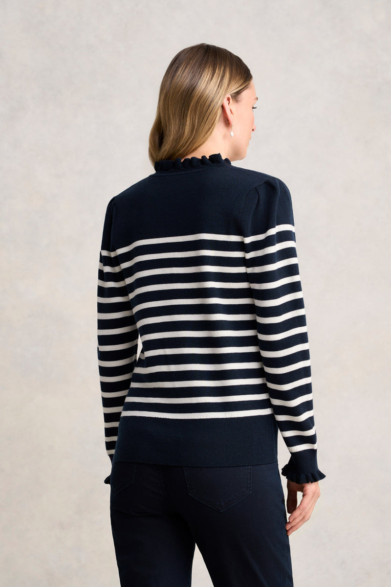 Stripe Wool Jumper - Cream & Ink Stripe