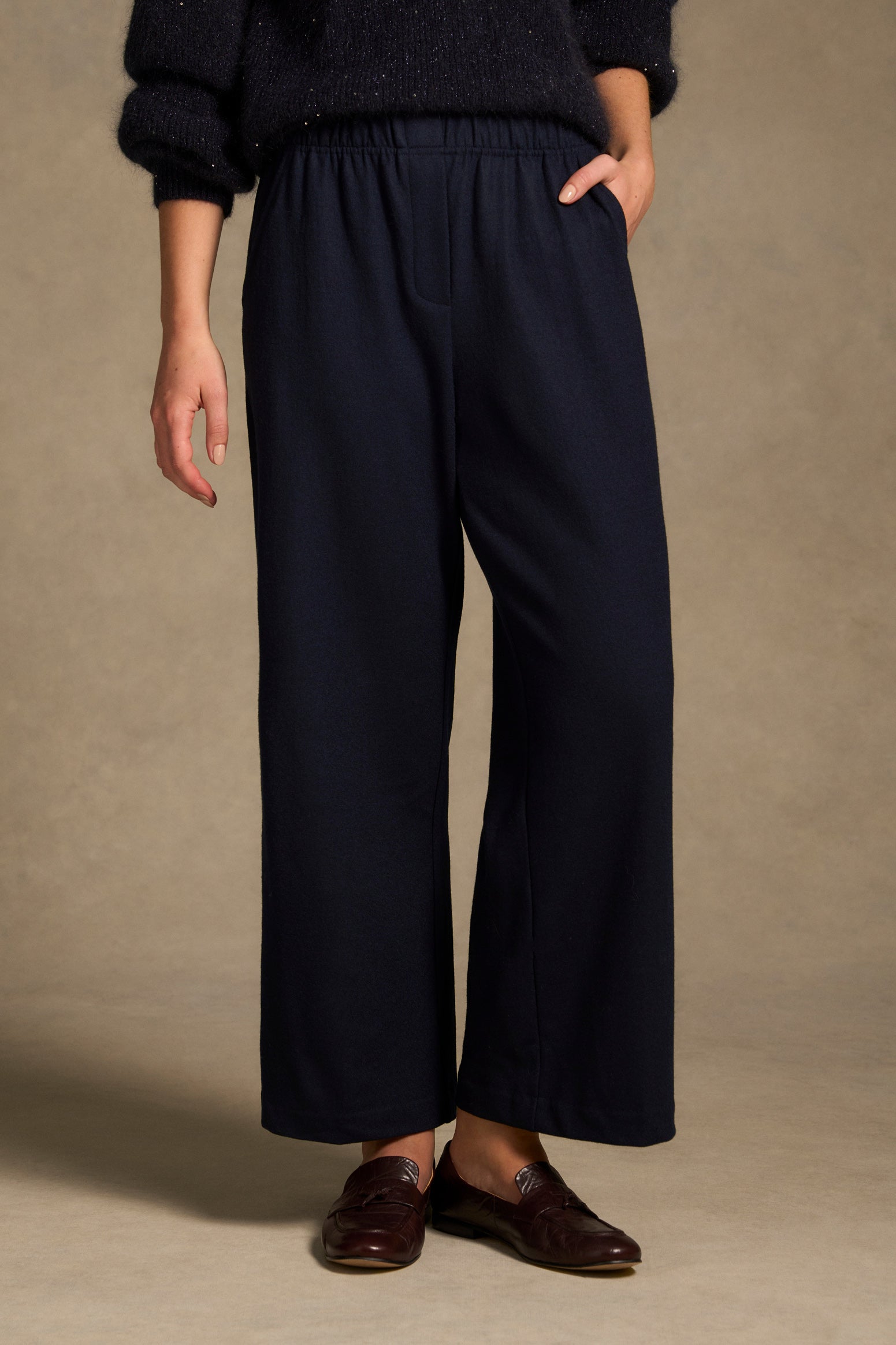 7/8th Boiled Wool Pant - Indigo – Blue Illusion