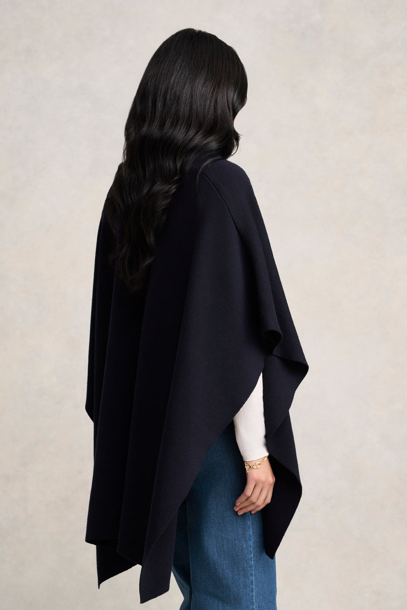 Front Pocket Merino Wrap - Ink