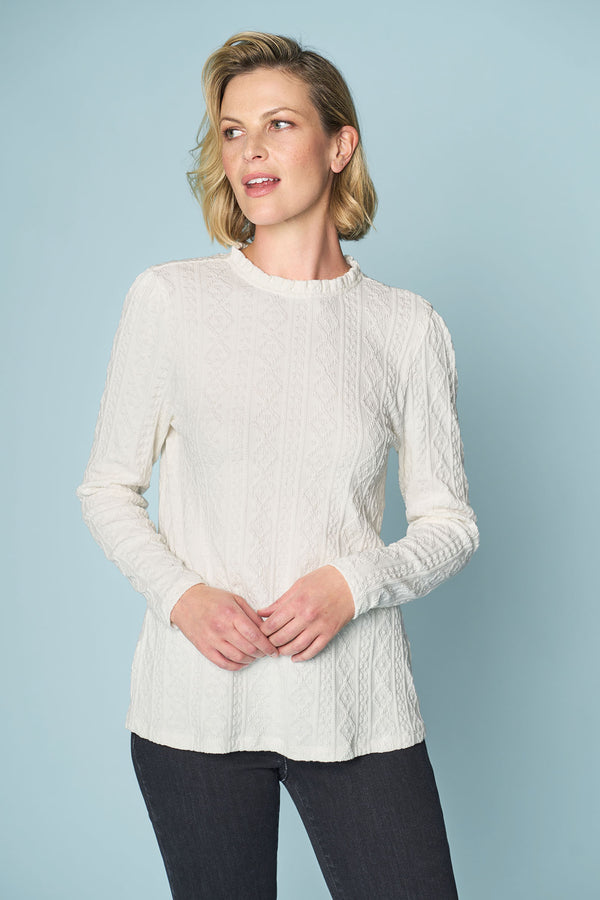 Cable Jacquard Top