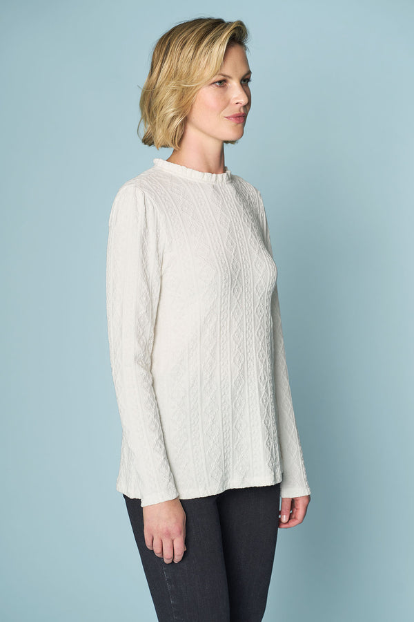 Cable Jacquard Top