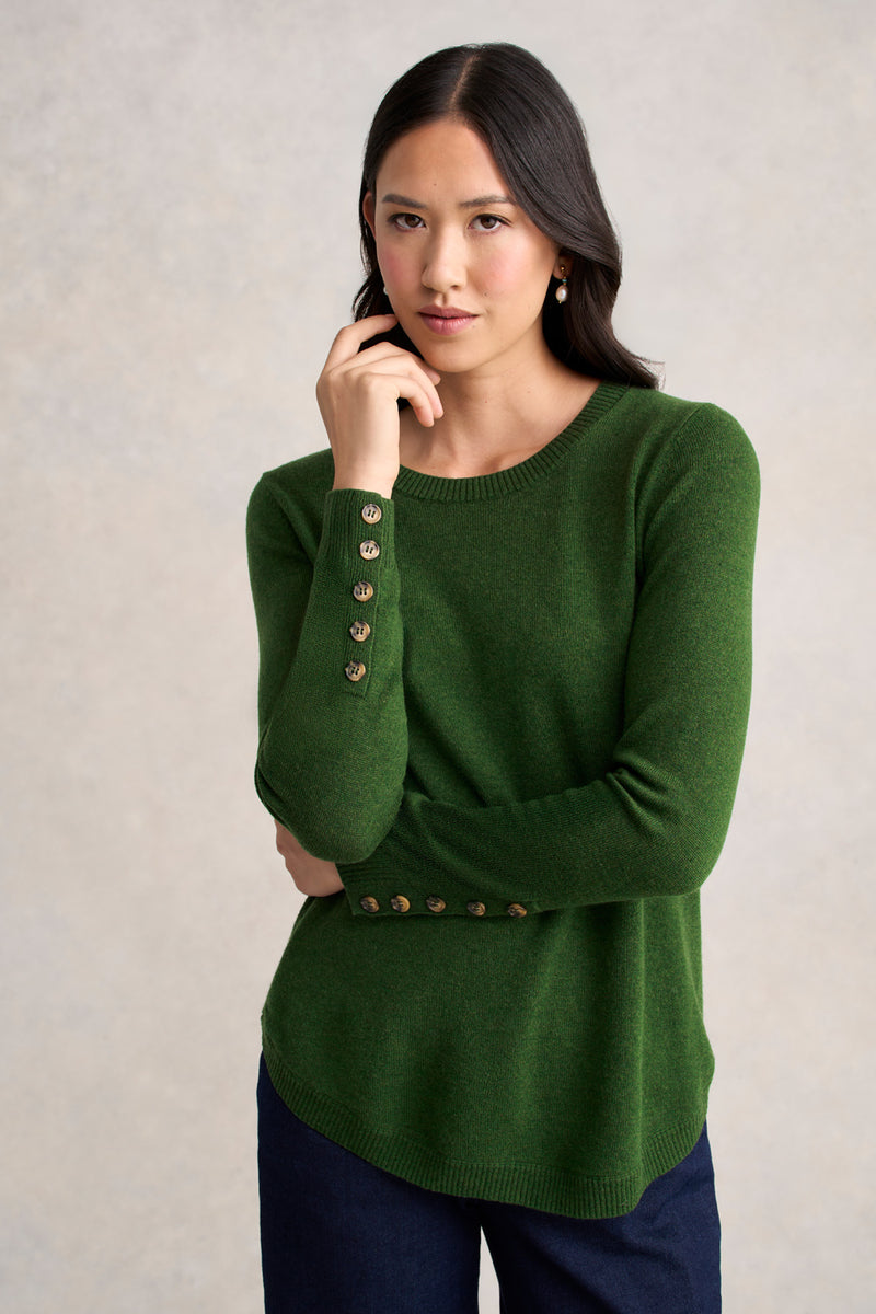 Wool Cashmere Jumper Clover – Blue Illusion