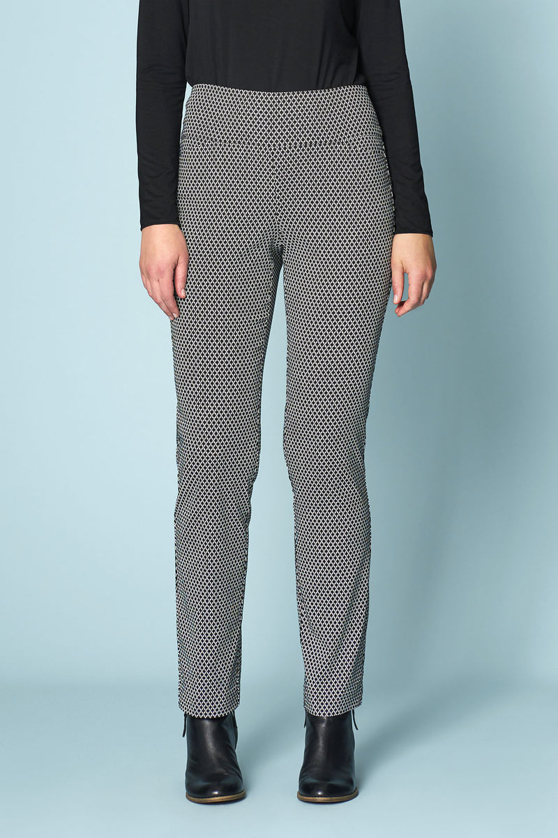 Texture Printed Full Length Pant - Texture Print