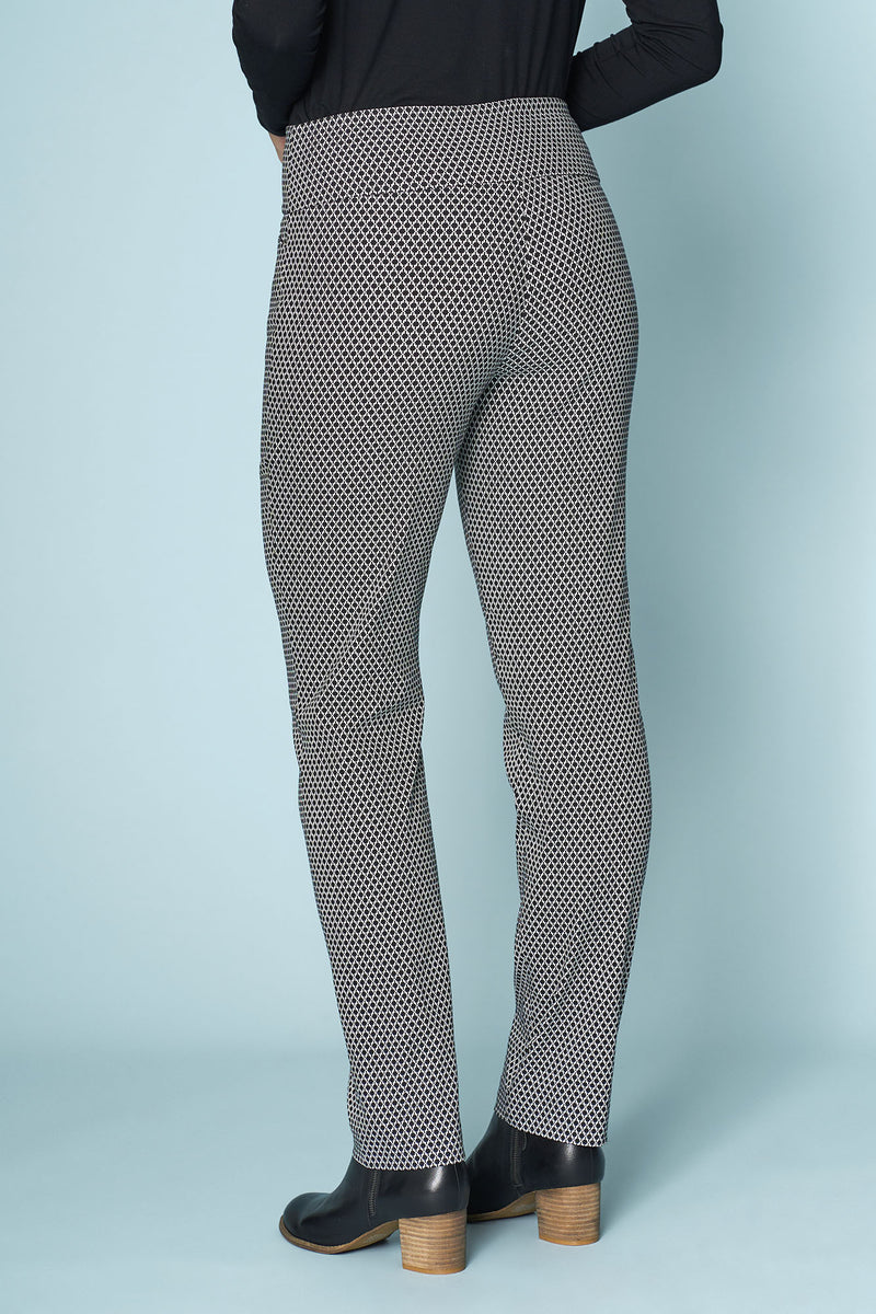 Texture Printed Full Length Pant - Texture Print