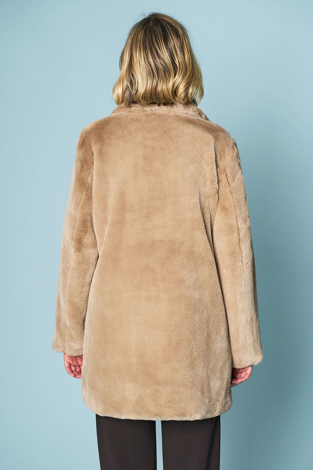 Faux fur coat on sale clearance