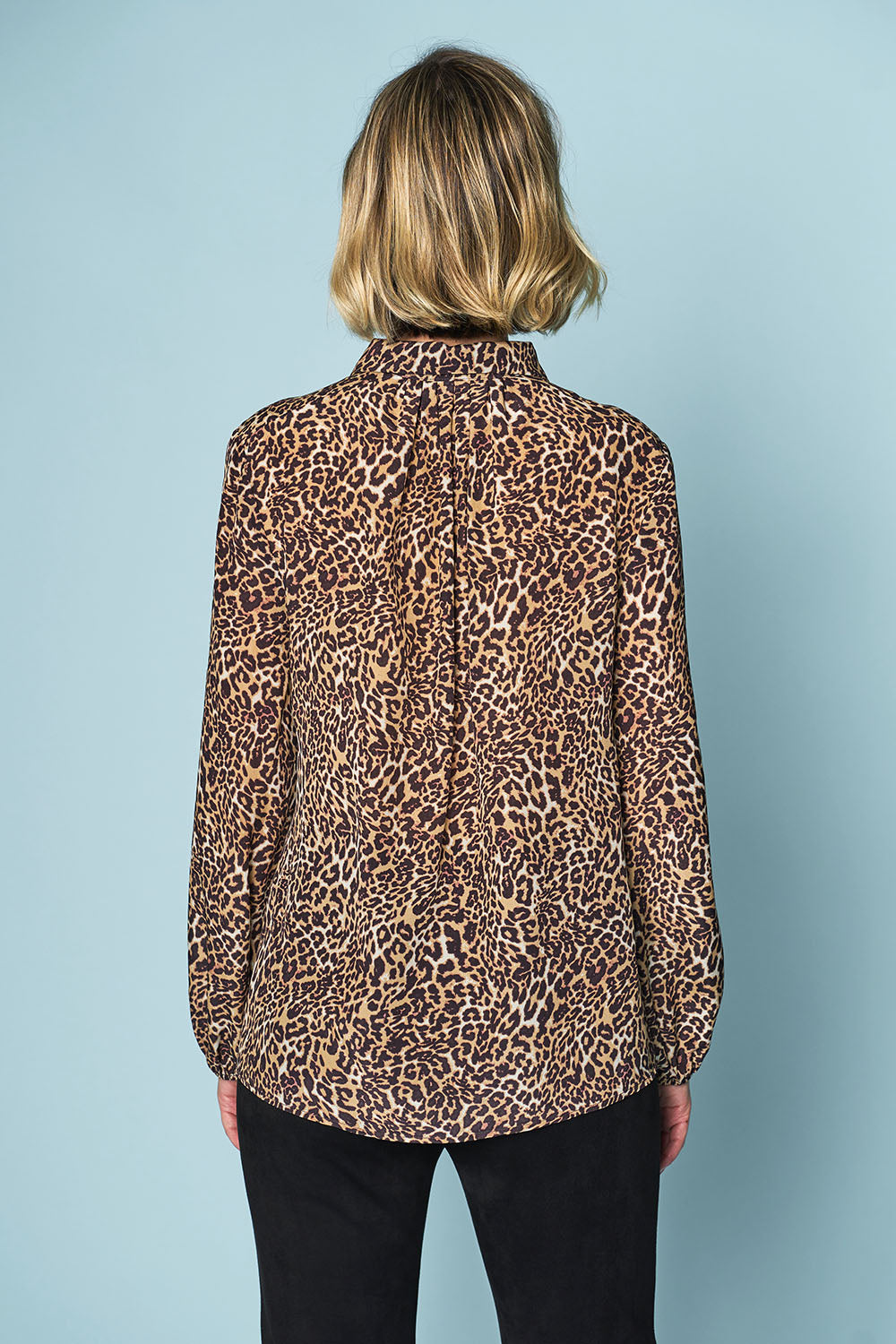 Animal on sale print blouse