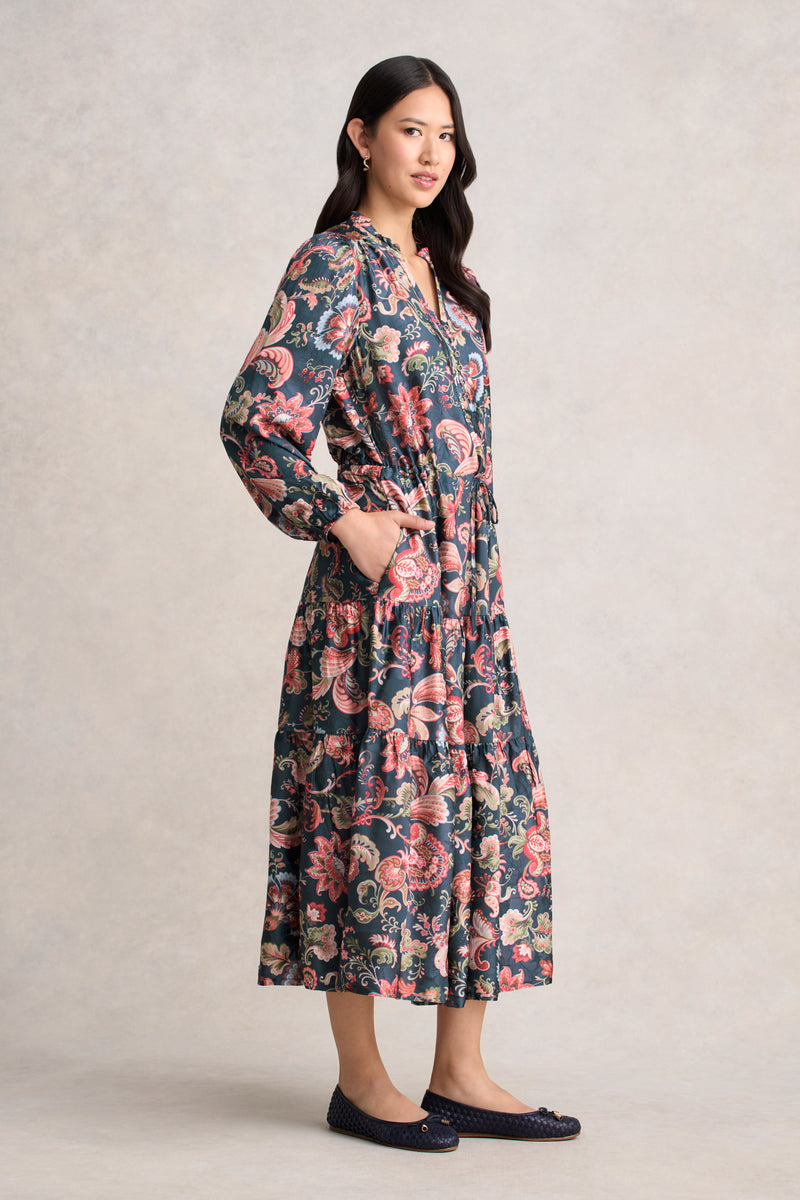 Printed Jacquard Dress - Tapestry Print