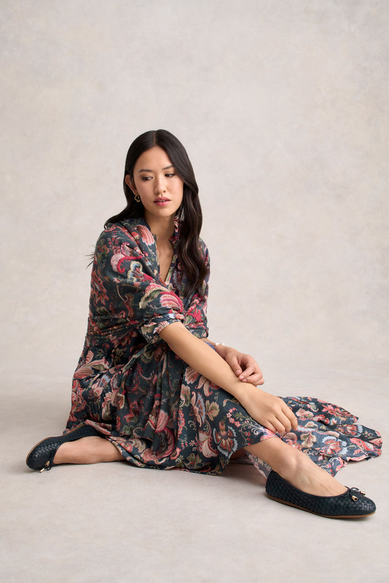 Printed Jacquard Dress - Tapestry Print