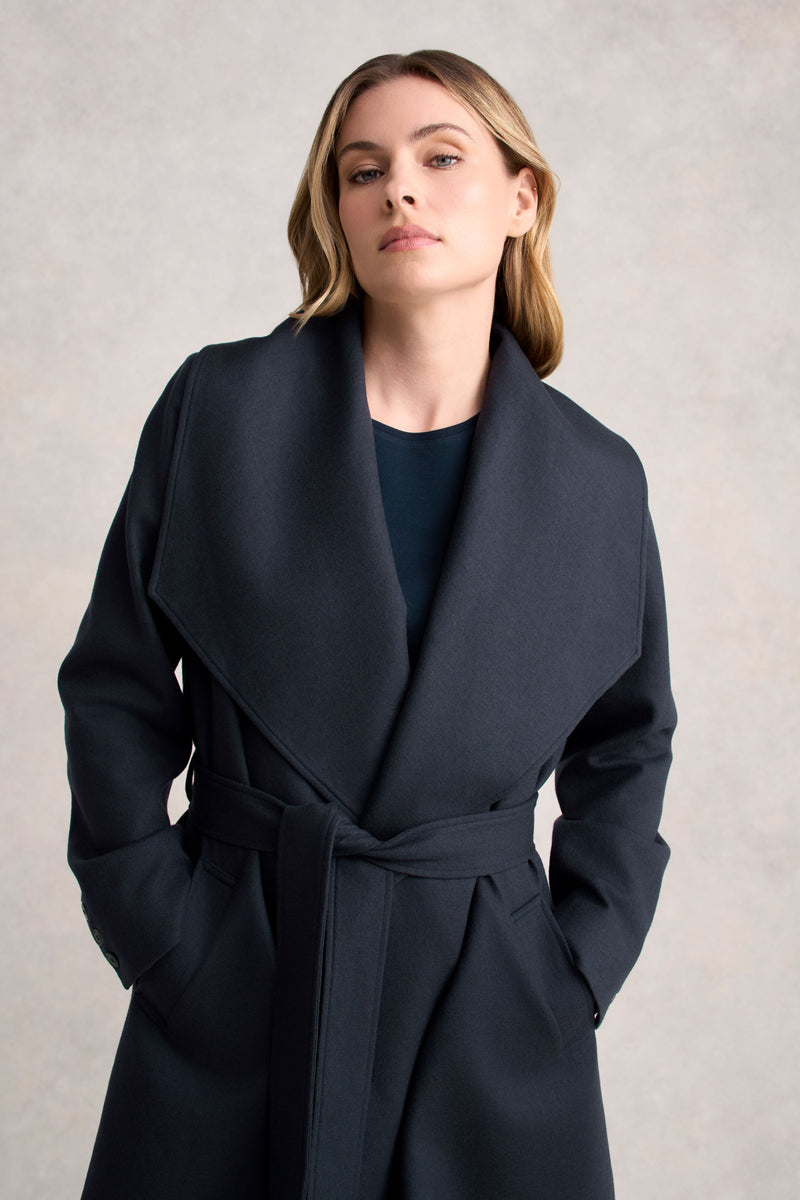 Wool Coatigan - Steel Grey