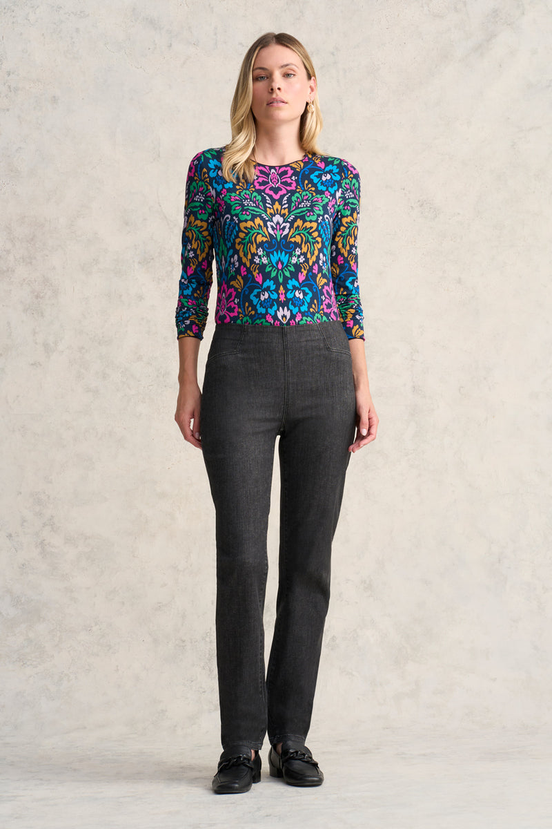 The Frenchie Straight Leg - Deep Grey