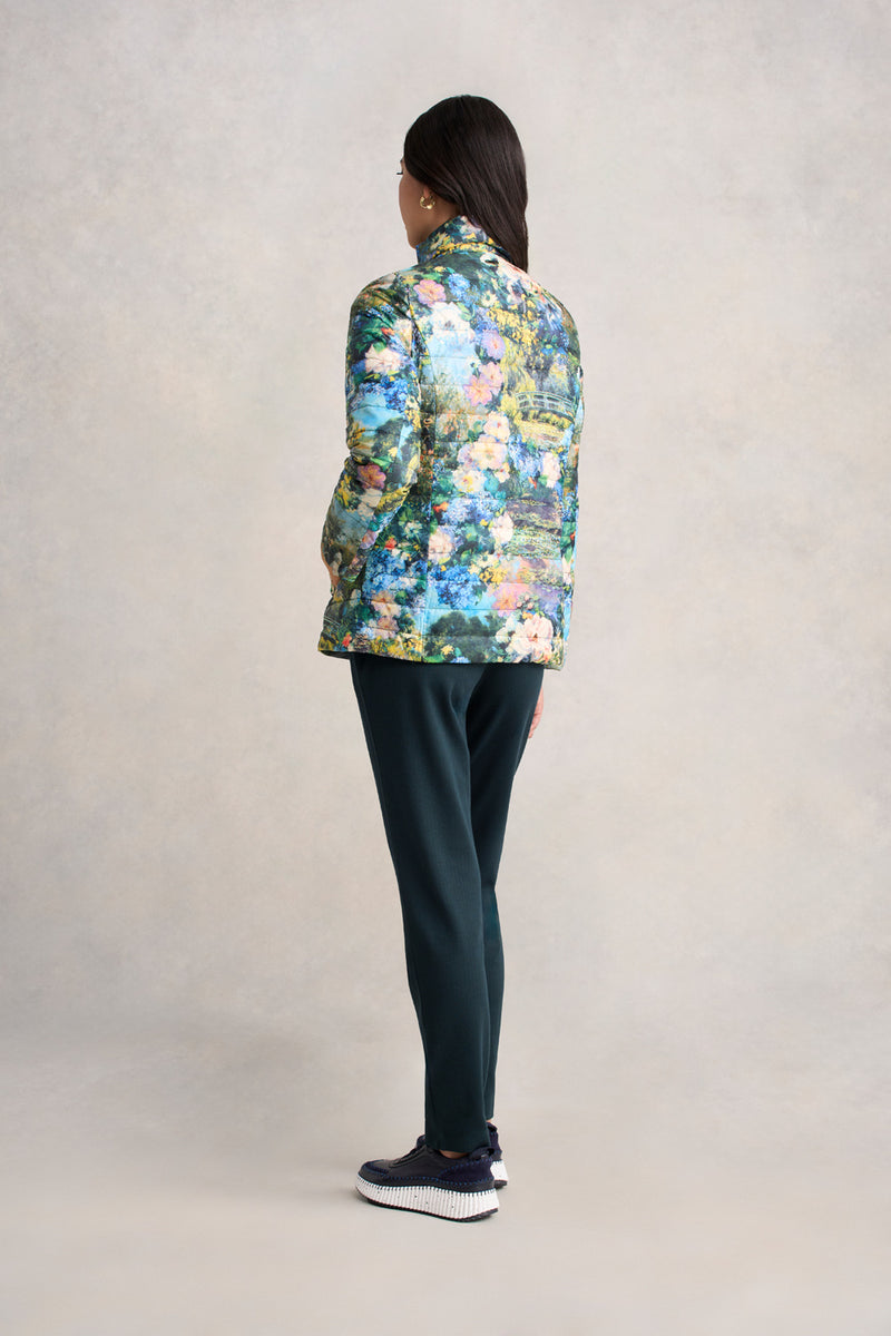 Landscape Puffer Jacket - Monet Garden