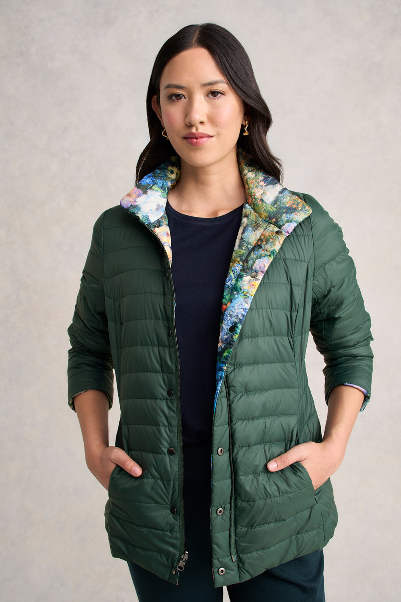 Landscape Puffer Jacket - Monet Garden