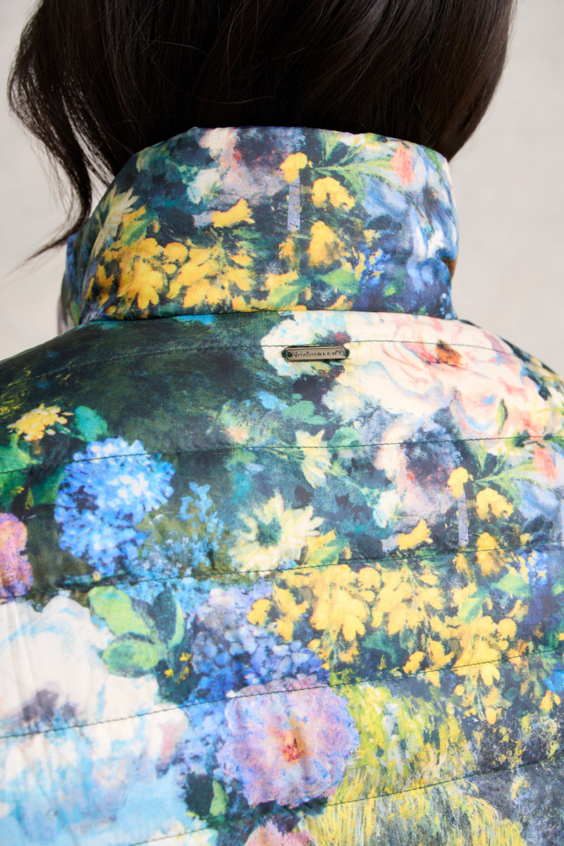 Landscape Puffer Jacket - Monet Garden