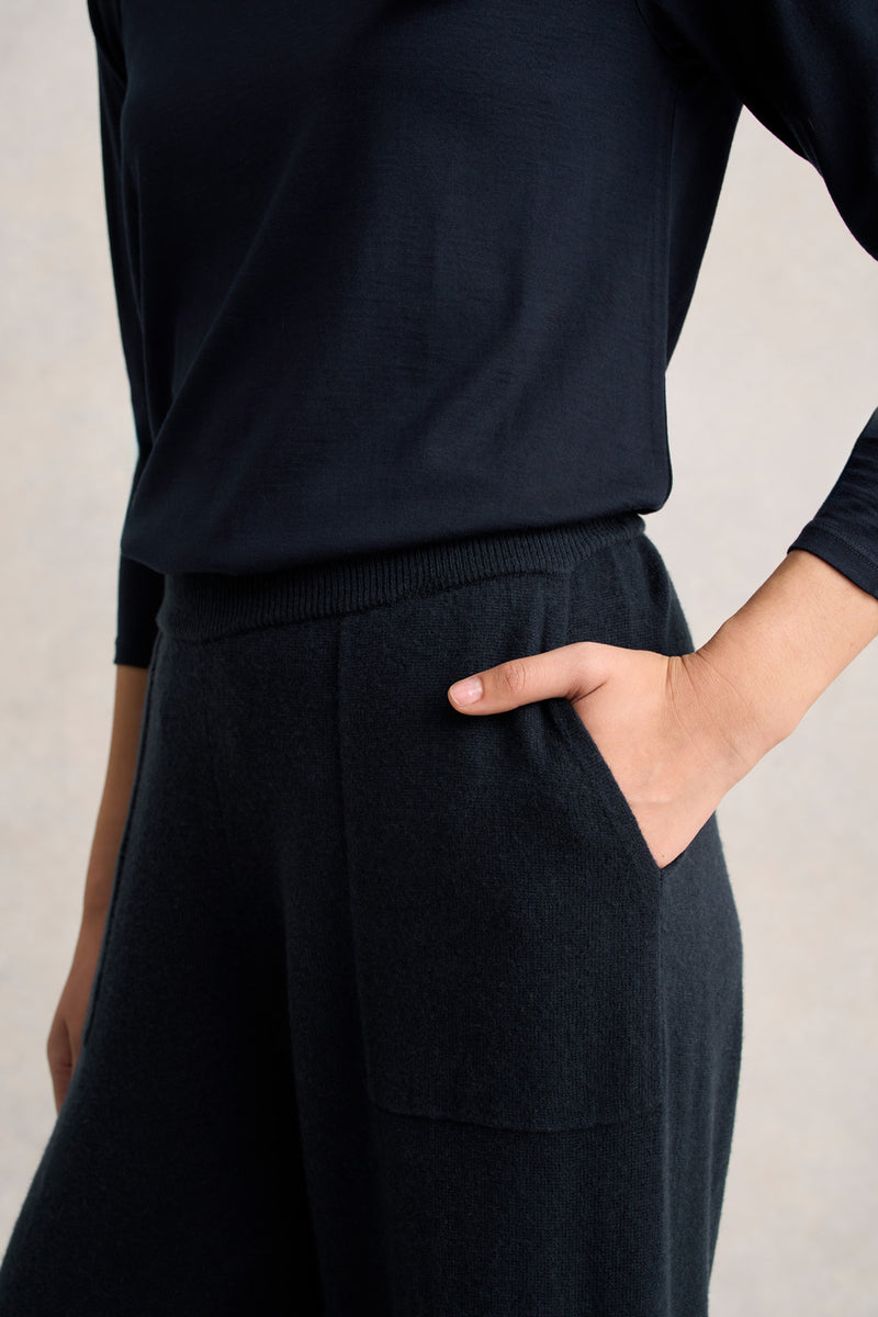 Wool Cashmere Pant - Ink