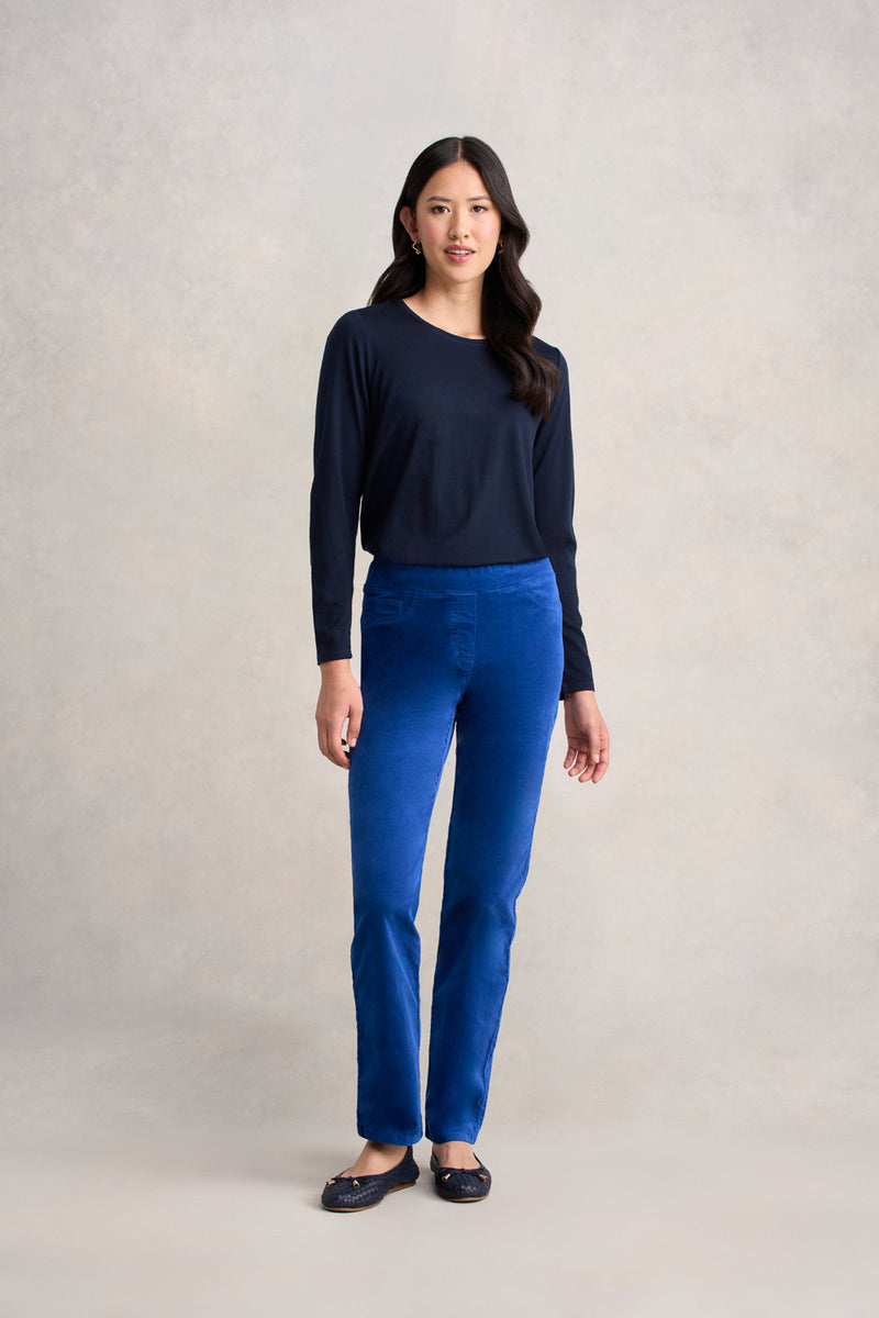 Bengajean® Velvet Straight Leg - Prussian Blue
