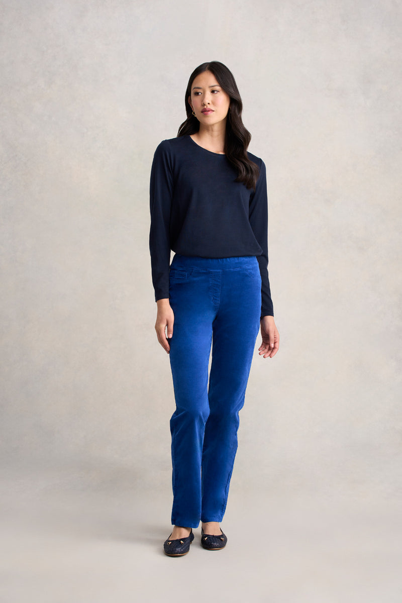 Bengajean® Velvet Straight Leg - Prussian Blue