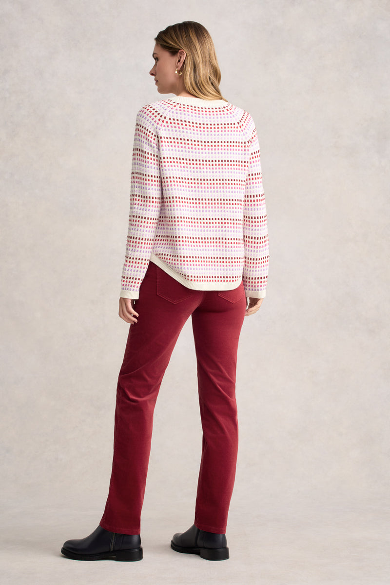 Organic Cotton Jumper - Red Multi Dot