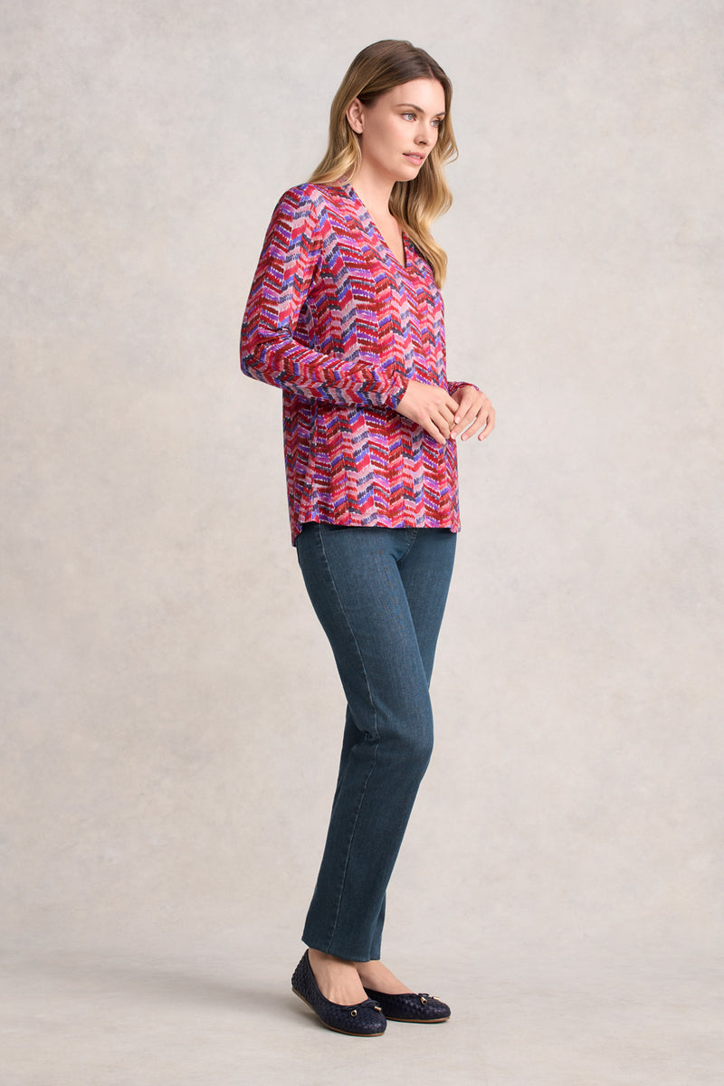 Printed Swing Top - Zig Zag Print