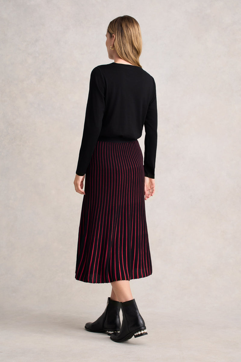 Striped Knit Skirt - Multi Stripe