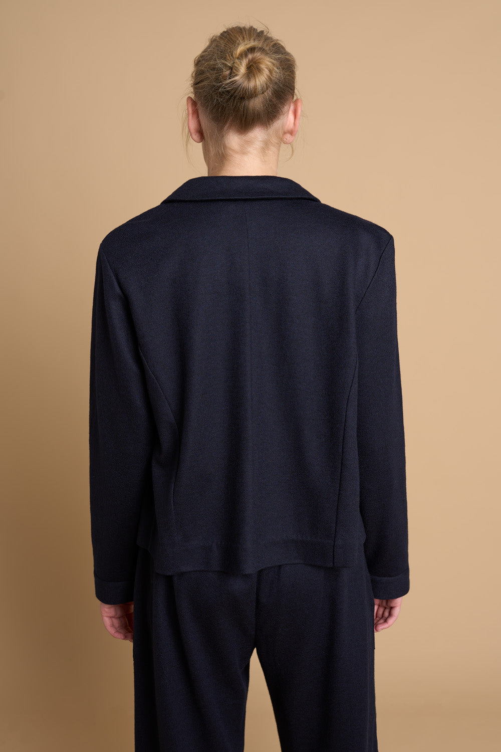 Cos boiled clearance wool jacket blue