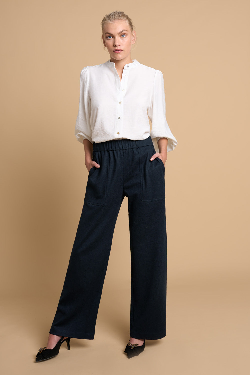 Boiled Wool Pant – Blue Illusion