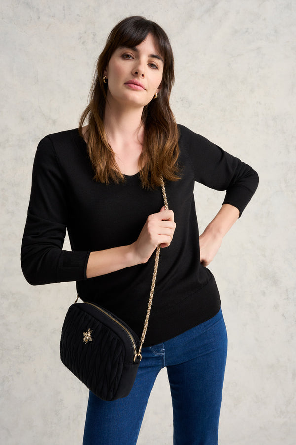 Merino Knit Top - Black