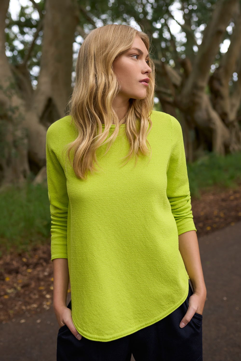 Lime sale green knitwear