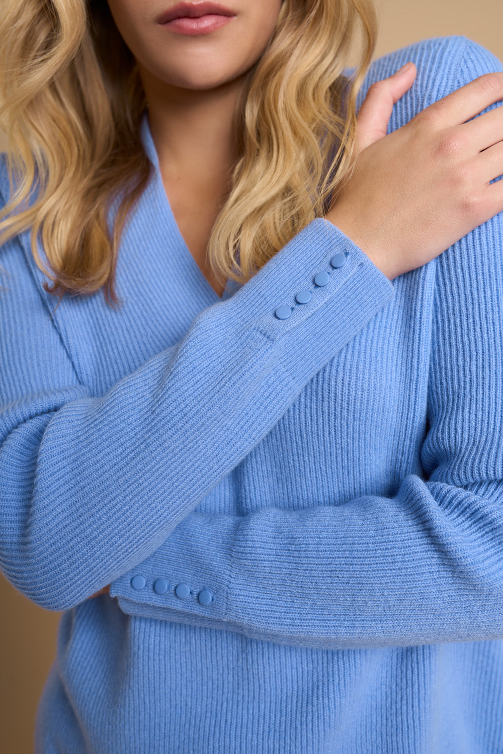 Light blue sales wool jumper