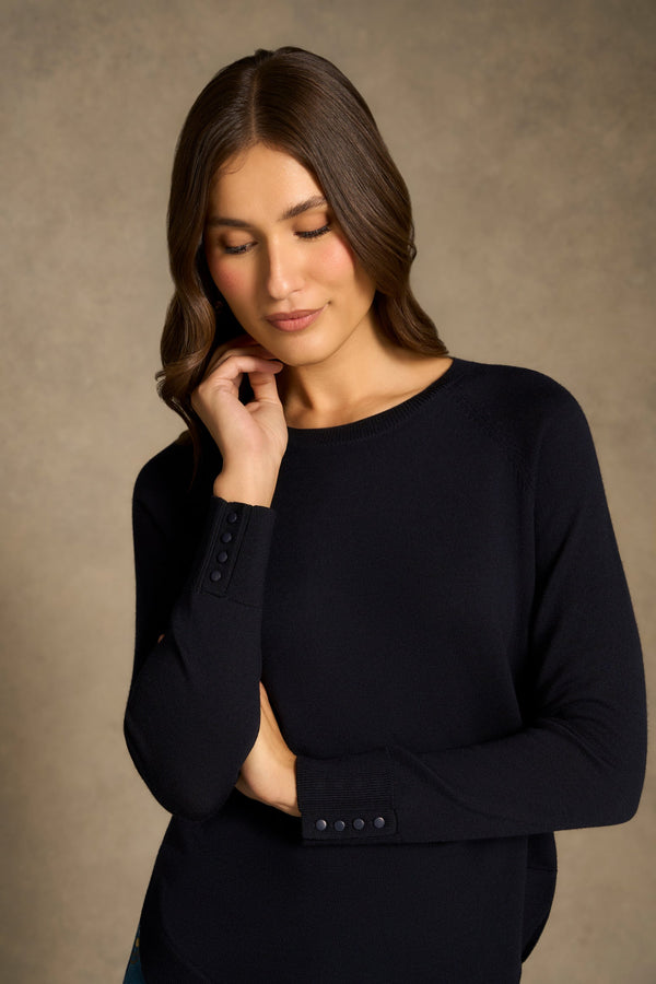 Extra Fine Merino Jumper - French Navy