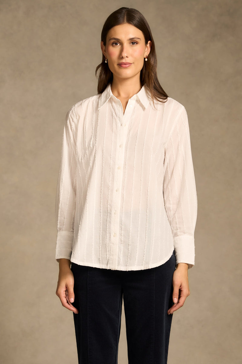Textured Classic Shirt - White