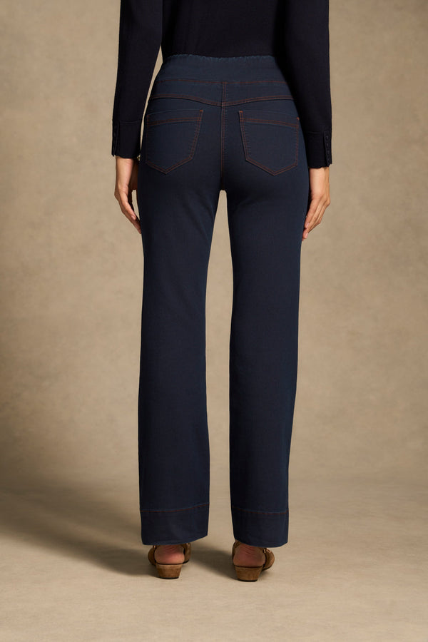 Bengajean® Good Earth Cotton Relaxed Bootcut - Clean Denim Blue