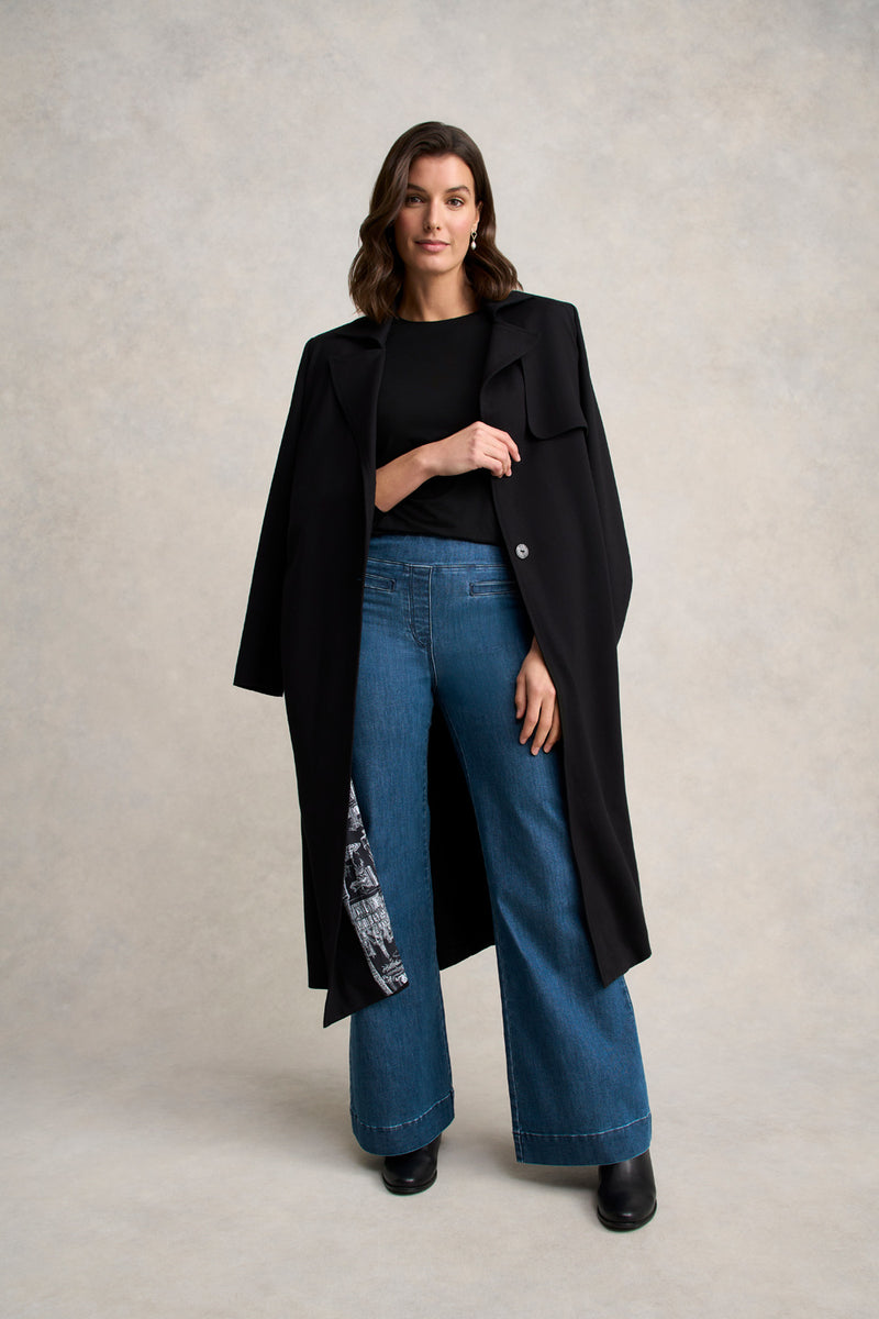 Bengajean® Le Flare - Washed Mid Indigo