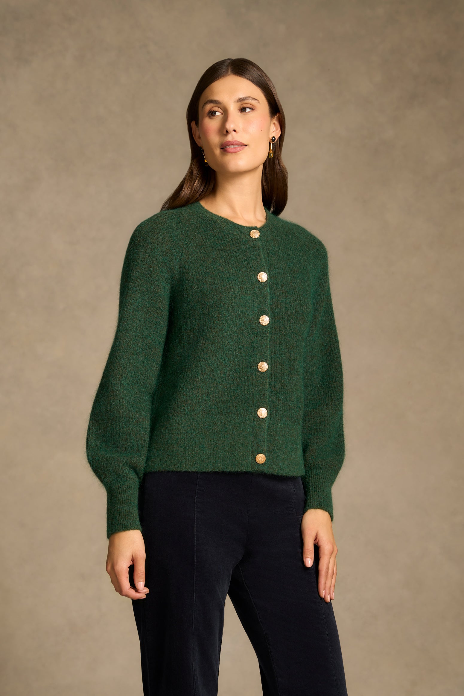 Blouson Sleeve Cardigan - Clover – Blue Illusion