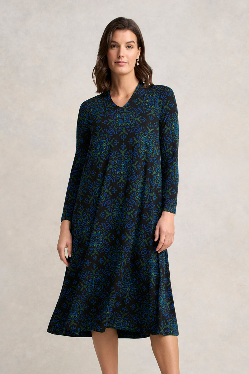 Jersey Midi Dress - La Boheme Print