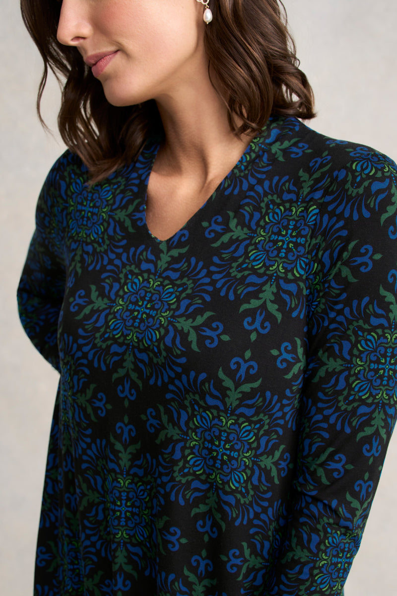 Jersey Midi Dress - La Boheme Print