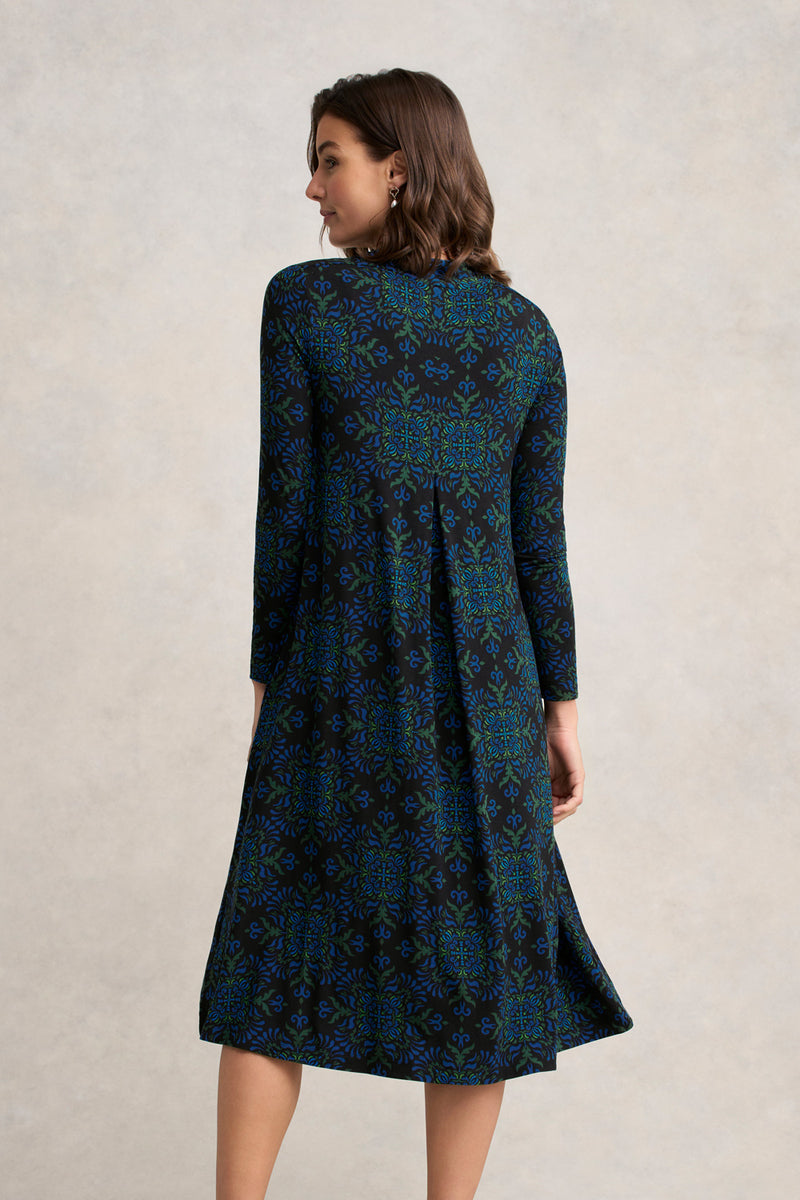 Jersey Midi Dress - La Boheme Print