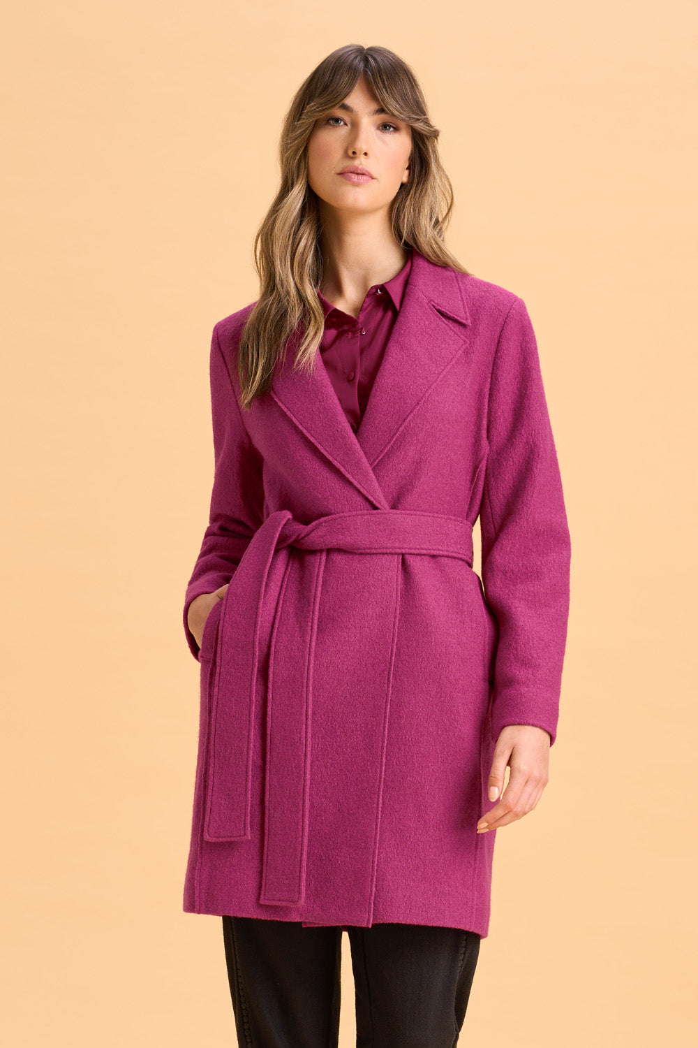 Bernard Perris 1970s Pink Wool Coat – Sweet Disorder Vintage