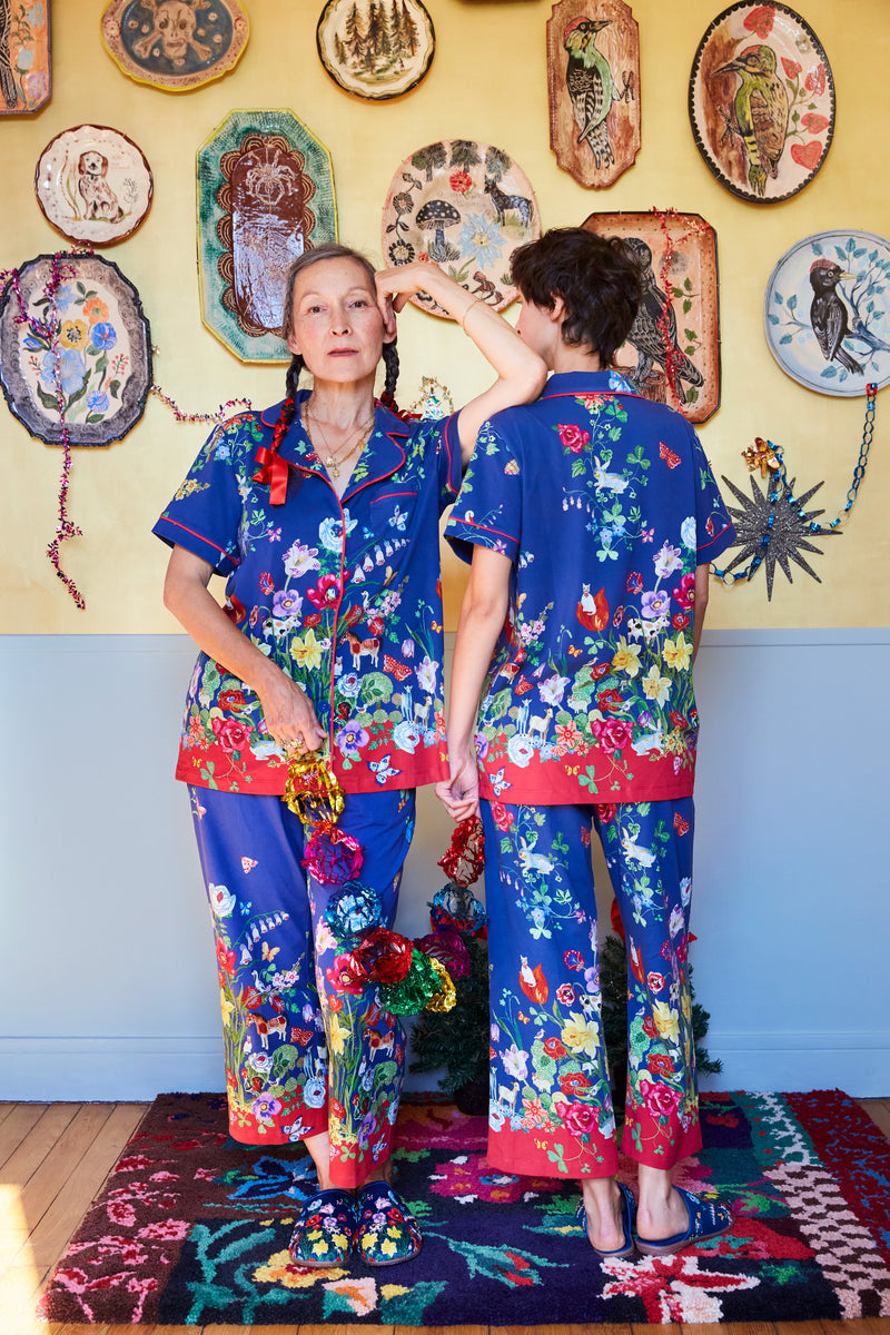 Nathalie Lété Ladies PJ Set - Secret Grove Print