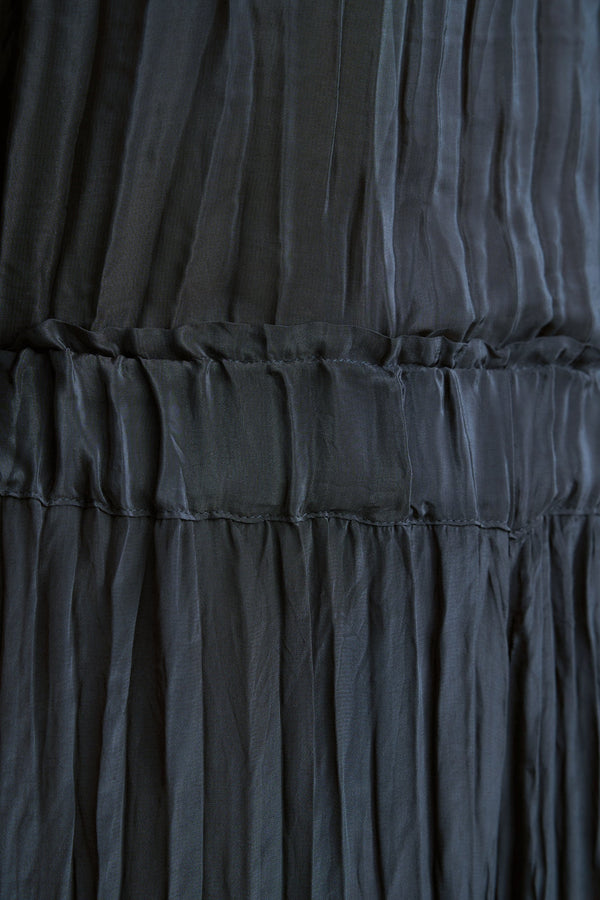 Crinkle Textured 7/8 Pant - Ink