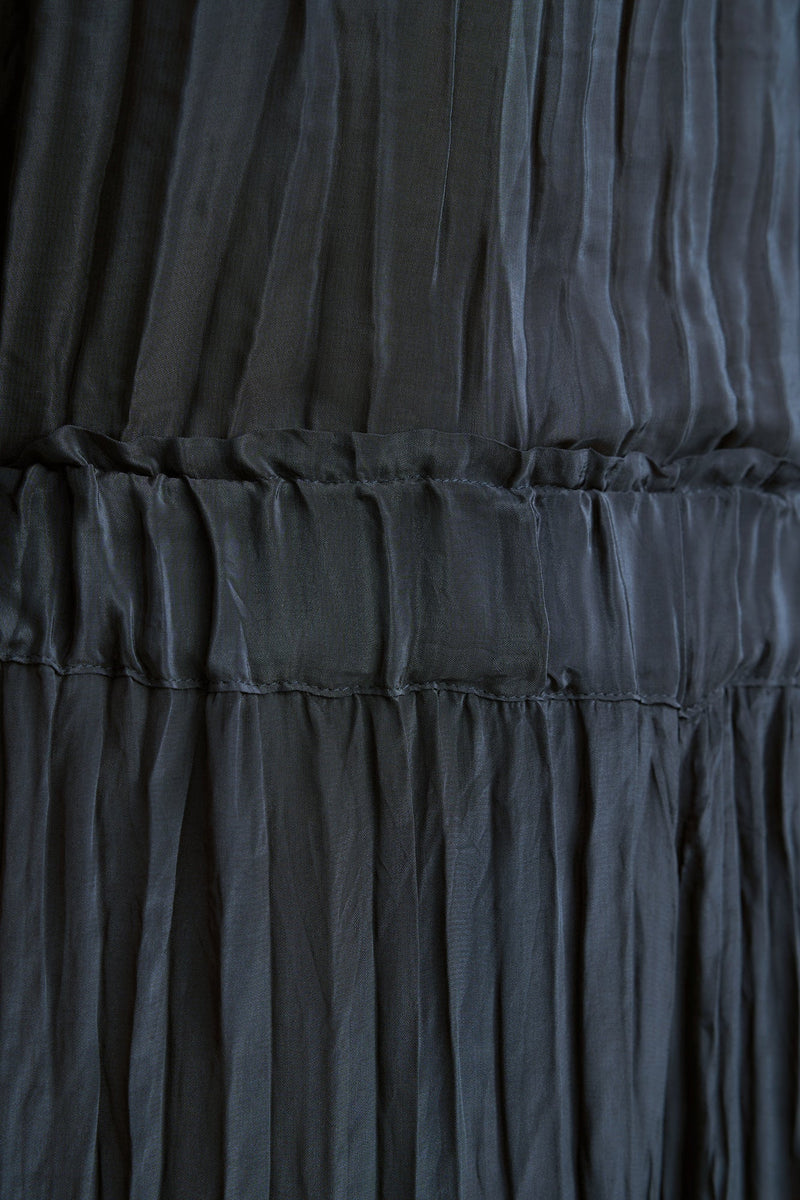 Crinkle Textured 7/8 Pant - Ink