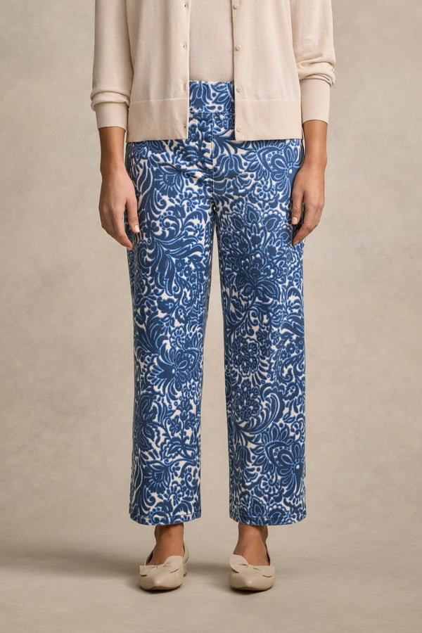 Bengajean® 7/8 Wide Leg - Azure Opulence Print