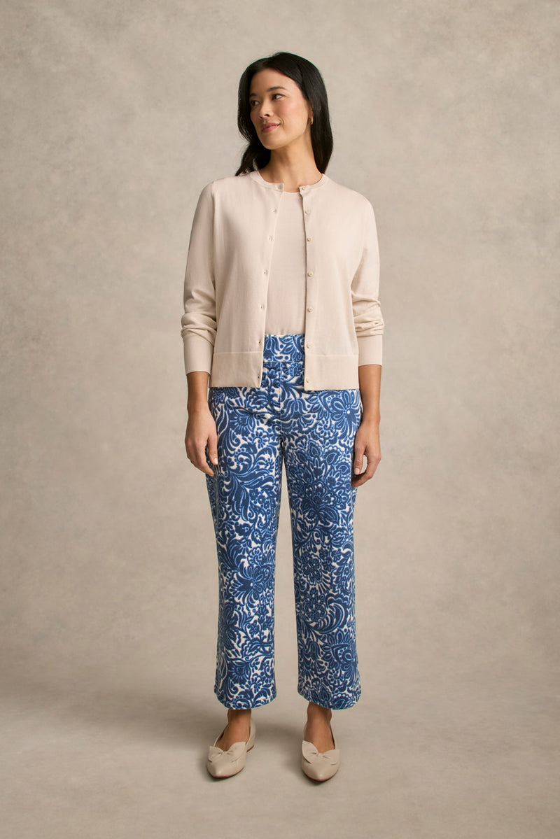 Bengajean® 7/8 Wide Leg - Azure Opulence Print