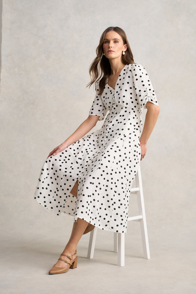 Spot Panel Dress – Spot Print